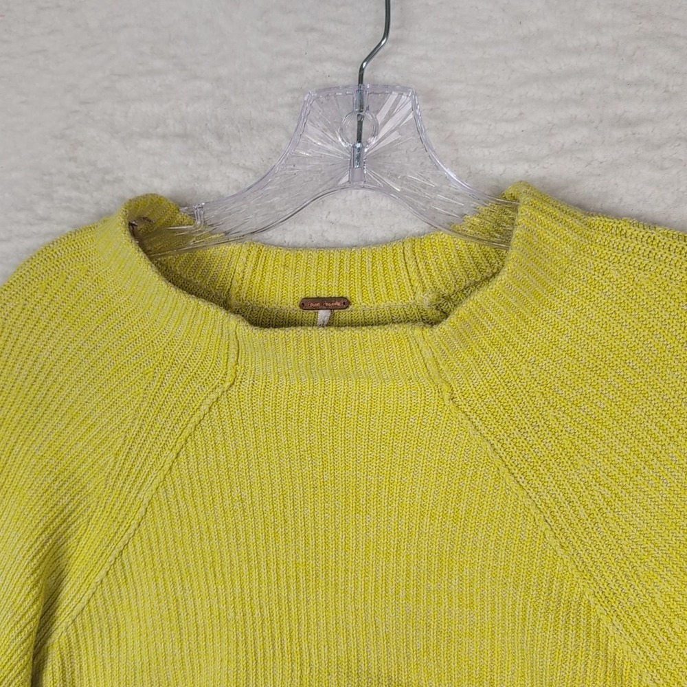 Free People Too‎ Good Pullover Sweater Yellow Size Extra Small Cozy Chic